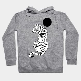 White tiger moon Hoodie